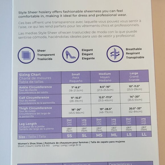 Sigvaris Medical Compression Hosiery / Thigh-high / SL / Honey / 781NSLO33 - Picture 5 of 5